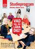 Studieprogram ÖREBRO VÅREN 2016