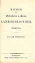KATALOG. öfver. gttfevljolm & #atnp. LÅNE-BIBLIOTHEK. Helsingfors. Svensk litteratur. Helsingfors, Finska Litteratur-sällskapets tryekeri, 1860.