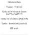 Litteraturlista. Tyska 1 (715G01) Tyska 1 för blivande lärare (92TY11/92TY17) Tyska för yrkeslivet (715G08) Tyska 1 kvartsfart (715G07)