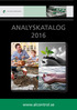 ANALYSKATALOG Publicerad