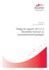Dnr: /2012. Tillägg till rapport 2012:12 Boverkets översyn av bostadsförsörjningslagen