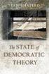 ian shapiro: The State of Democratic Theory, Princeton: Princeton University Press, 2003