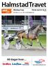 HalmstadTravet. 60 dagar kvar. Måndag 9 maj Första start kl banprogram. Pris 30 kr (inkl. moms) Nr 13, 2016 Bankod 18.