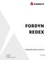 FORDYN REDEX. Produktinformation Puh +358 (0) OY FORCIT AB