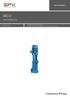 MCV INSTRUKTIONSBOK. Vertikal flerstegs pump