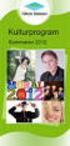 Kulturprogram. Sommaren 2012