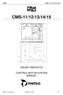 CMS-11/12/13/14/15 SDU /5/6/7/8 CONTROL MOTOR SYSTEM MANUAL. CMS-11-15_Sve.doc / BL 1(7)