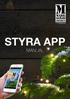 STYRA APP MANUAL