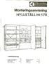 Monteringsanvisning HYLLST ALL H 1170