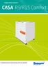 Swegon Home Solutions CASA. R9/R15 Comfort. Installationsmanual för montering, drift och underhåll