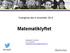 Fuengirola den 8 november Matematiklyftet. Margareta Oscarsson #malyft