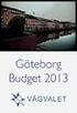 Förslag till BUDGET 2013