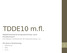 TDDE10 m.fl. Objektorienterad programmering i Java Föreläsning 8 Erik Nilsson, Institutionen för Datavetenskap, LiU