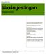 Maxingeslingan INVENTERINGSRAPPORT. Haninge kommun. Naturen på lika villkor. Datum: 20/ och 14/7 2016