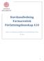Kurshandledning Farmaceutisk Författningskunskap A10. delkurs av tillämpad apoteksfarmaci med författningar 30 hp