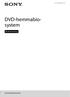 (1) (SE) DVD-hemmabiosystem. Bruksanvisning DAV-DZ340/DAV-DZ740