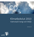 Klimatbokslut 2013 Halmstad Energi och Miljö