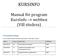 KURSINFO. Manual för program KursInfo > webben (Vill studera) Versionsförteckning. Datum Version Beskrivning Författare