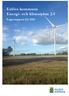 Eslövs kommuns Energi- och klimatplan 2.0. Lägesrapport för 2015
