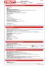 Säkerhetsdatablad Enligt 1907/2006/EG, Artikel 31 / ISO 11014