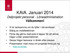 KAIA. Januari 2014 Delprojekt personal - Löneadministration Välkommen!