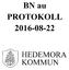 BNau PROTOKOLL HEDEMORA KOMMUN