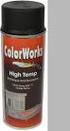 COLORWORKS COLORSPRAY SEMI GLOSS BLACK 400 ML