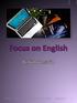 Focus on English Bedömningsstöd (ISBN ) Maria Jones 1