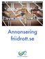 Annonsering friidrott.se