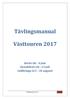 Tävlingsmanual. Västtouren 2017