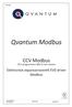 Qvantum Modbus. CCV Modbus. Elektronisk expansionsventil EVD driver Modbus. CCV programvara och senare MB1508