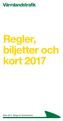 Regler, biljetter och kort 2017