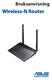 Bruksanvisning. Wireless-N Router