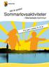 Sommarlovsaktiviteter. i Mariestads kommun