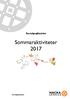 Sommaraktiviteter 2017