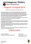 Program 13 augusti 2014