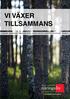 VI VÄXER TILLSAMMANS GISLAVED - ANDERSTORP - SMÅLANDSSTENAR - HESTRA - REFTELE - BURSERYD - SKEPPSHULT - BROARYD.