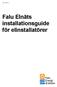 Falu Elnäts installationsguide för elinstallatörer