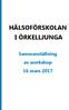 HÄLSOFÖRSKOLAN I ÖRKELLJUNGA