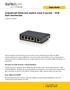 Industriell Ethernet-switch med 5-portar - DIN Rail-monterbar