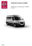 NISSAN NV400 COMBI. EURO6 Prislista, utrustning, färger och tillbehör SE-18C-0727