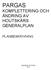 PARGAS KOMPLETTERING OCH ÄNDRING AV HOUTSKÄRS GENERALPLAN PLANBESKRIVNING