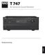 T 747 AV Surround Sound Receiver