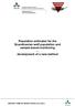 Population estimates for the Scandinavian wolf population and sample-based monitoring. development of a new method