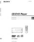 (1) CD/DVD Player DVP-CX850D. CD/DVD Player. Bruksanvisning. Bruksanvisning TIME -/-- B C D ALL DVP-CX850D Sony Corporation