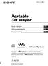Portable CD Player D-NE9. Mode d emploi Gebruiksaanwijzing Bruksanvisning FR NL SE (1) 2003 Sony Corporation
