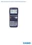 Räknarinstruktioner för CASIO FX-9750GII till Matematik Origo 1c