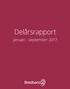 Delårsrapport. januari - september 2017