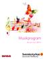 Musikprogram Januari-Juni 2017