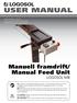 USER MANUAL. Manuell framdrift/ Manual Feed Unit LOGOSOL M8